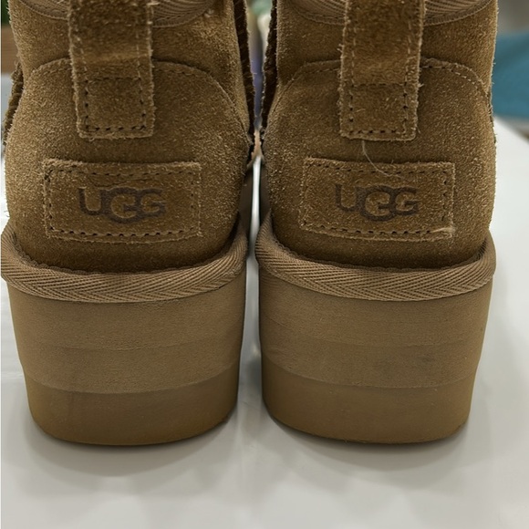 UGG CLASSIC ULTRA MINI PLATFORM CHESTNUT SIZE 5 US BOOTS 1135092 (100% AUTHENTIC - Picture 6 of 12